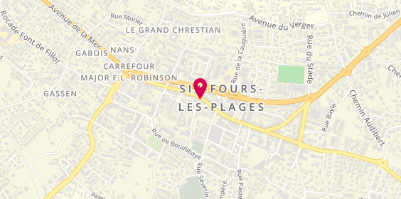 Plan de La Fromagerie de Six Fours, 93 Rue République, 83140 Six-Fours-les-Plages