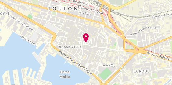 Plan de Les Tontons FROMTON, Halles Municipales
28 Pl. Vincent Raspail, 83000 Toulon