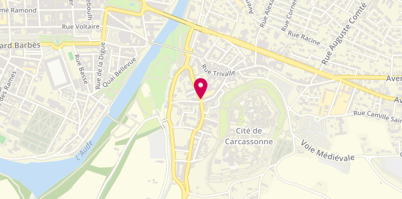 Plan de Epicerie de la Barbacane, 76 Rue Barbacane, 11000 Carcassonne