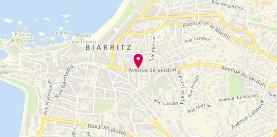 Plan de Les Affinés, 21 avenue de Verdun, 64200 Biarritz