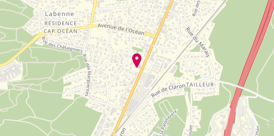 Plan de Chez Baptiste, 55 avenue Charles de Gaulle, 40530 Labenne