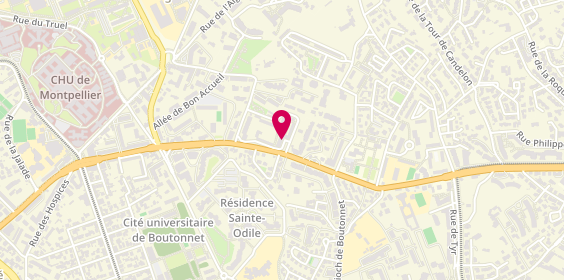 Plan de BOURNANE Smaïl, 28 Rue Raoul Follereau, 34090 Montpellier