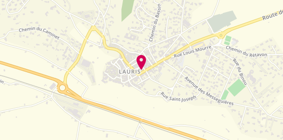 Plan de La Fromagerie du Luberon, 21 avenue Joseph Garnier, 84360 Lauris