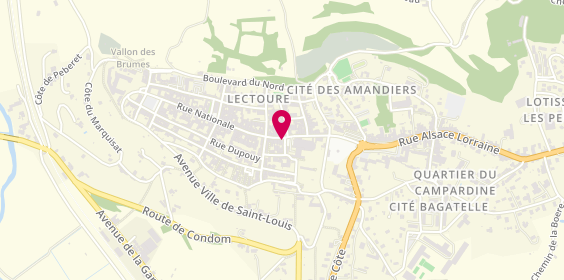 Plan de Boutique Fleurons de Lomagne, 7 Rue Nationale, 32700 Lectoure