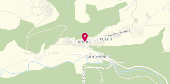 Plan de Coop.Fromagere des Bergers du Larzac, Le Bourg, 12490 La Bastide-Pradines