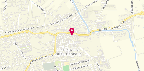 Plan de Les Delices de nos Regions, 40 Rue Laurent Bertrand, 84320 Entraigues-sur-la-Sorgue