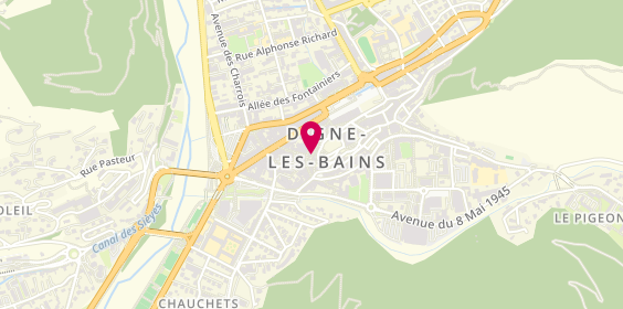 Plan de La Boîte à Fromages, 4 Rue de l'Hubac, 04000 Digne-les-Bains