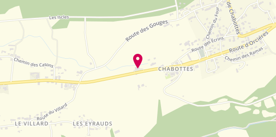 Plan de Fromagerie Ebrard, Route d'Orcières, 05260 Chabottes