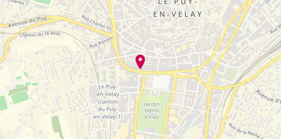 Plan de Chez Fanette Cremerie Fromagerie, 1 place du Breuil, 43000 Le Puy-en-Velay