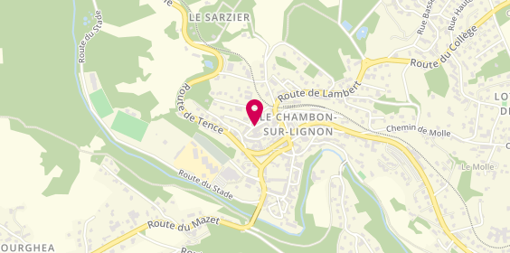 Plan de Crémerie Crouzet Michel, 11 Rue Neuve, 43400 Le Chambon-sur-Lignon