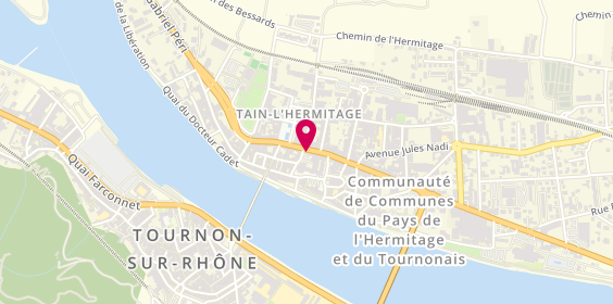 Plan de La Fromagerie de Karine, 56 avenue Jean Jaurès, 26600 Tain-l'Hermitage