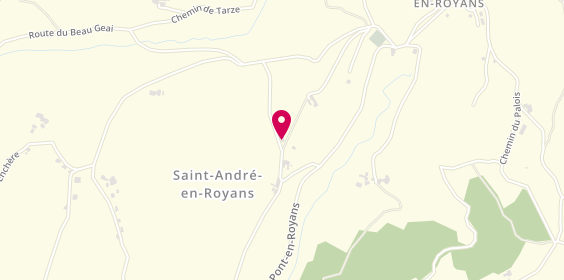 Plan de La Cabane des Brebis, 315 chemin de la Grenerie, 38680 Saint-André-en-Royans