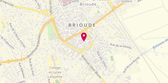 Plan de Crèmerie Brivadoise, 23 place Eugène Gilbert, 43100 Brioude
