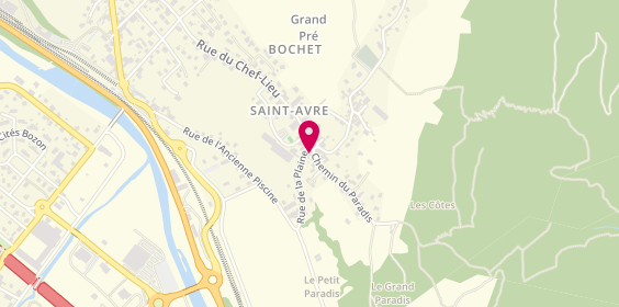 Plan de La Ferme Cartier, Rue de la Plaine, 73130 Saint-Avre