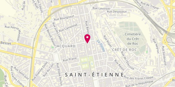 Plan de Fromagerie Baret Laetitia EIRL, 14 Rue Charles de Gaulle, 42000 Saint-Étienne