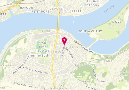 Plan de VACHER Reynald, 17 Rue Nationale, 38370 Les Roches-de-Condrieu