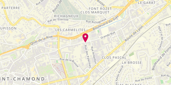 Plan de Laiterie Gérentes St Chamond, 8 Rue de la Réclusière, 42400 Saint-Chamond