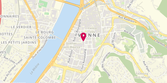 Plan de La Fromagerie Viennoise, 18 Rue Clémentine, 38200 Vienne