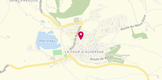 Plan de Aux Fromages d'Auvergne, Ens le Regard Route Bourboule, 63680 La Tour-d'Auvergne