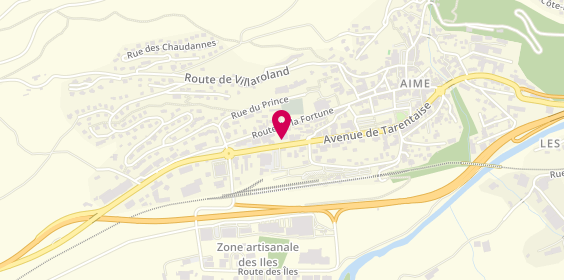 Plan de Coopérative Laitière Beaufort Canton Aime, 669 avenue de la Tarentaise, 73210 Aime-la-Plagne