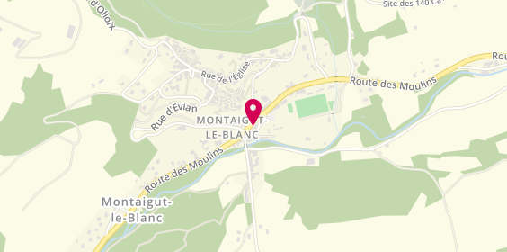 Plan de Fromagerie Guillaume, 39 Route des Moulins, 63320 Montaigut-le-Blanc