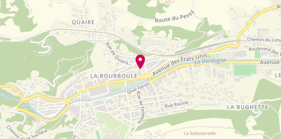 Plan de Chez la Lisette, 49 place du Souvenir, 63150 La Bourboule