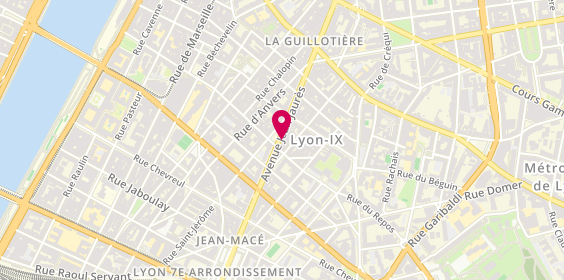 Plan de L'Art des Choix - Fromagerie, 53 avenue Jean Jaurès, 69007 Lyon