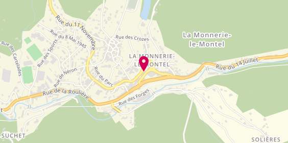Plan de La Petite Fromagerie, 7 Rue de la Gare, 63650 La Monnerie-le-Montel