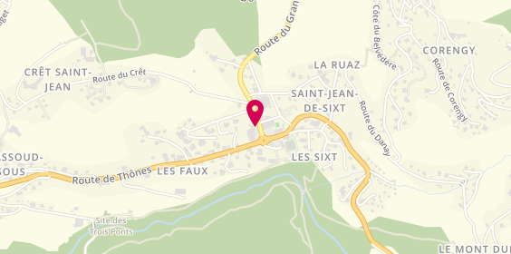 Plan de La F'nire, 38 Place Madeleine Lafrance Résidence Beau Séjour, 74450 Saint-Jean-de-Sixt