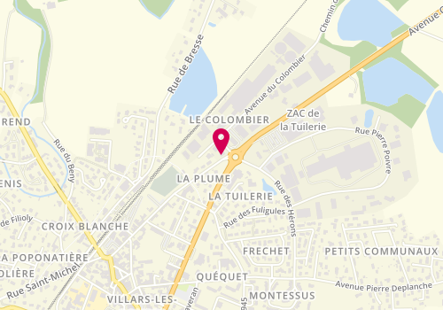 Plan de CUINET Monique, 4 Rue de l'Industrie, 01330 Villars-les-Dombes