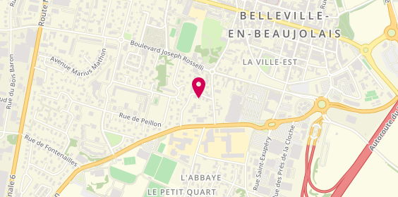 Plan de Fromagerie Blanc, 7 Rue Elise Portal, 69220 Belleville-en-Beaujolais