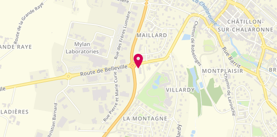 Plan de La Papillothèque des Fromages, 2 avenue Pierre Marcault, 01400 Châtillon-sur-Chalaronne