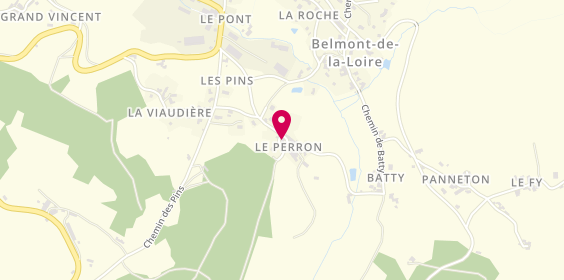 Plan de Fromagerie Puillet, Au Perron, 42670 Belmont-de-la-Loire