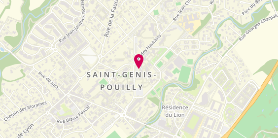 Plan de Au P'tit Bocal, 8 Rue des Hautains, 01630 Saint-Genis-Pouilly