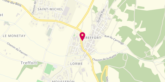 Plan de La Boutique à fromages, 21 place du Champ de Foire, 01370 Val-Revermont