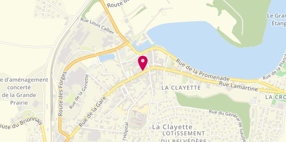 Plan de De l'Herbe au Lait, 43 Rue Centrale, 71800 La Clayette