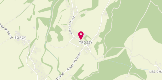 Plan de La Ferme de Trossy, 90 Route de Trossy, 74200 Lyaud