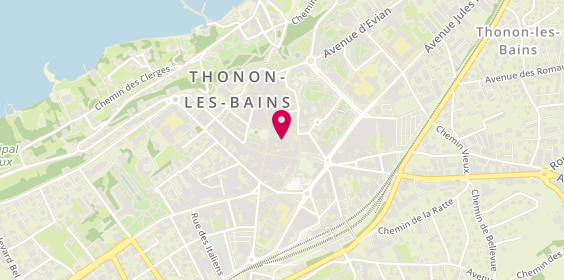 Plan de Fromagerie Boujon, 7 Rue Saint-Sébastien, 74200 Thonon-les-Bains