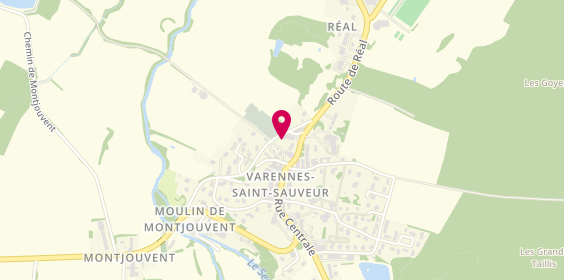 Plan de COURTIEUX Sylviane, 3 Place de la Gare, 71480 Varennes-Saint-Sauveur