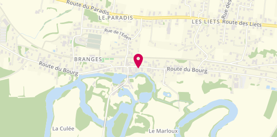 Plan de Proxi Service, 1130 Route du Bourg, 71500 Branges