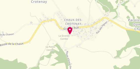 Plan de Fromagerie de Chaux des Crotenay, 10 Grande Rue Rue, 39150 Chaux-des-Crotenay