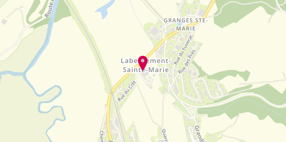 Plan de La Fruitière des Lacs, 1 Rue Derrière Chez Saget, 25160 Labergement-Sainte-Marie