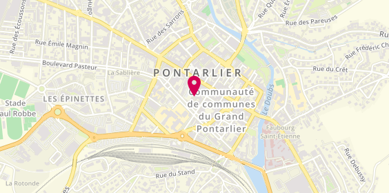 Plan de Le Chalet de Pontarlier, 13 Rue Parguez, 25300 Pontarlier