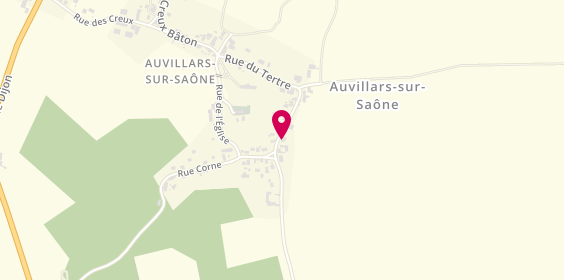 Plan de Aux Saveurs, 1204 Rue des Rouliers, 21250 Auvillars-sur-Saône