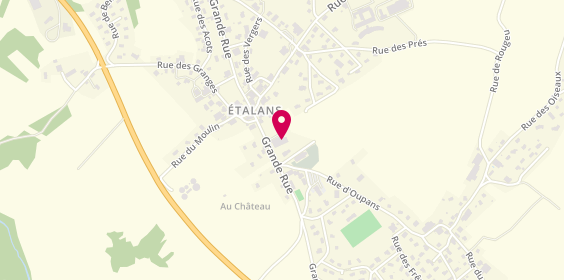 Plan de EURL la Fruitière d'Etalans, 41 Grande Rue, 25580 Étalans