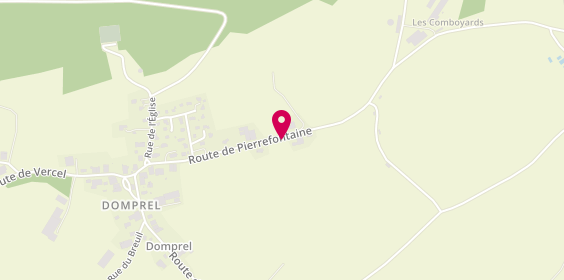 Plan de Des Monts de Joux, Route de Pierrefontaine, 25510 Domprel