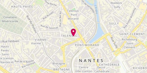 Plan de Fromagerie Beillevaire Nantes Talensac, Rue Talensac, 44000 Nantes
