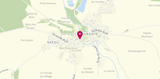 Plan de Au Terroir Comtois, 5 Rue de la Riotte, 25170 Noironte