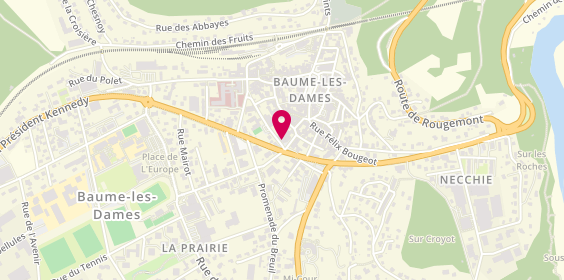 Plan de (la Fromagerie Crèmerie)CORNEILLE Alain, 15 Rue des Terreaux, 25110 Baume-les-Dames