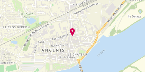 Plan de La Cabane à Fromages. Ancenis-Saint-Géréon, 22 Rue Georges Clemenceau, 44150 Ancenis-Saint-Géréon